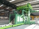 Máquina del chorreo con granalla de la estructura de acero 15KW con 2-6kg/Min Abrasive Flow Rate